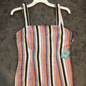 NWT forever 21 striped sunny spot mini dress sz S